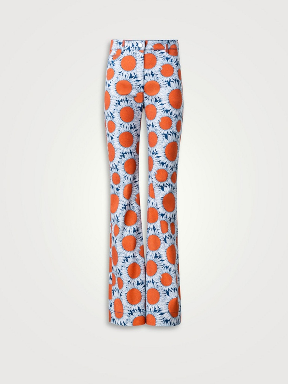 AKRIS Women’s Size 4 Country Flared Jeans In Sunshine Print - Picture 3 of 7